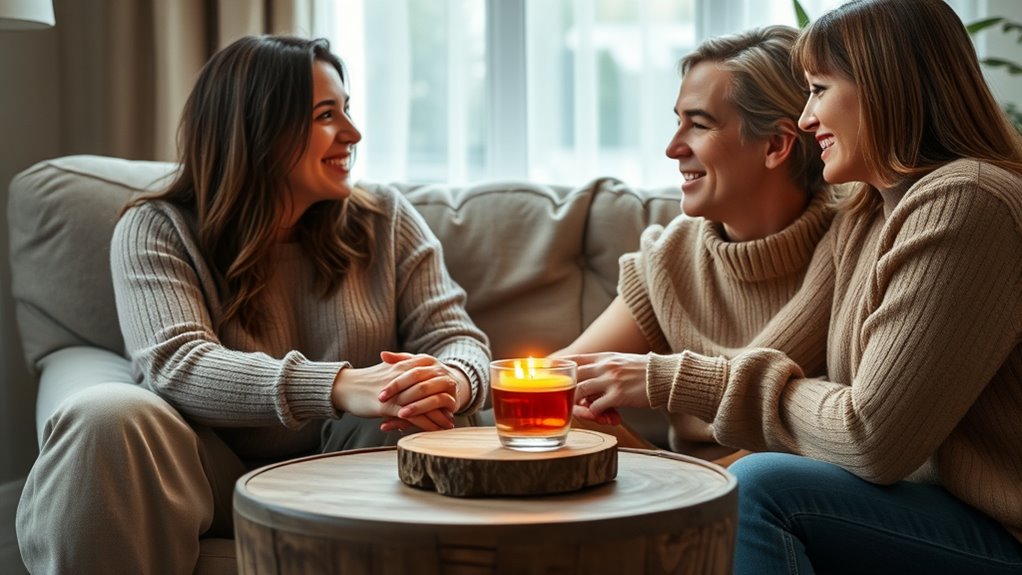 open honest emotional sharing