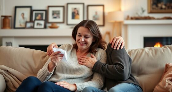 seeking comfort from loved ones