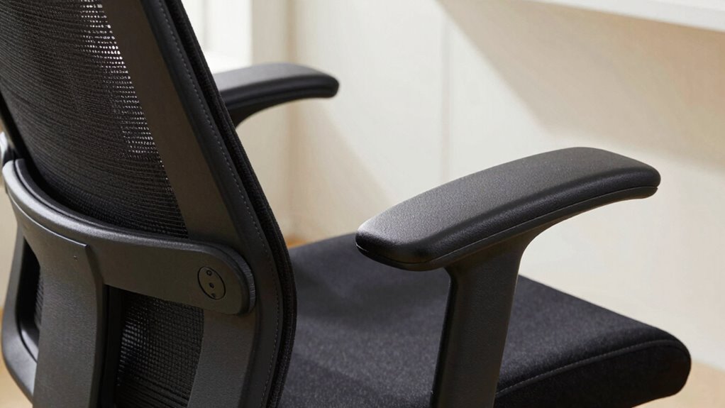 adjust armrests for comfort
