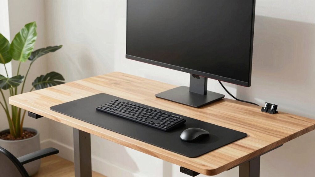 adjust desk for optimal posture