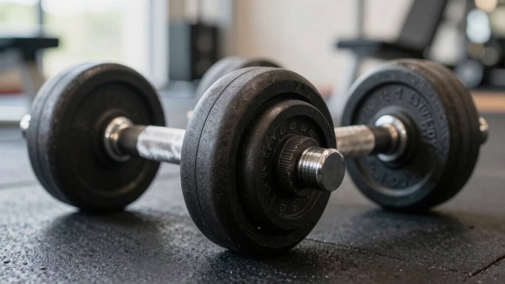 ergonomic dumbbell features focus
