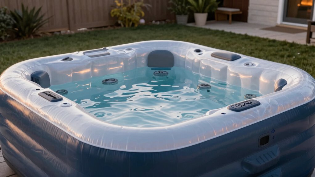hot tub size and features