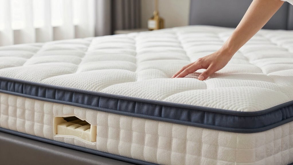hybrid mattress combining materials