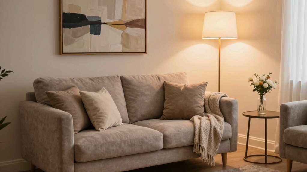 loveseat placement fosters comfort