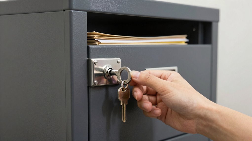 maintain locking cabinet security