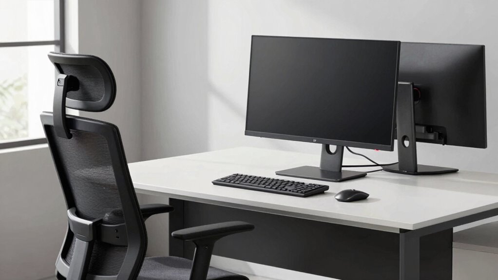 monitor at eye level