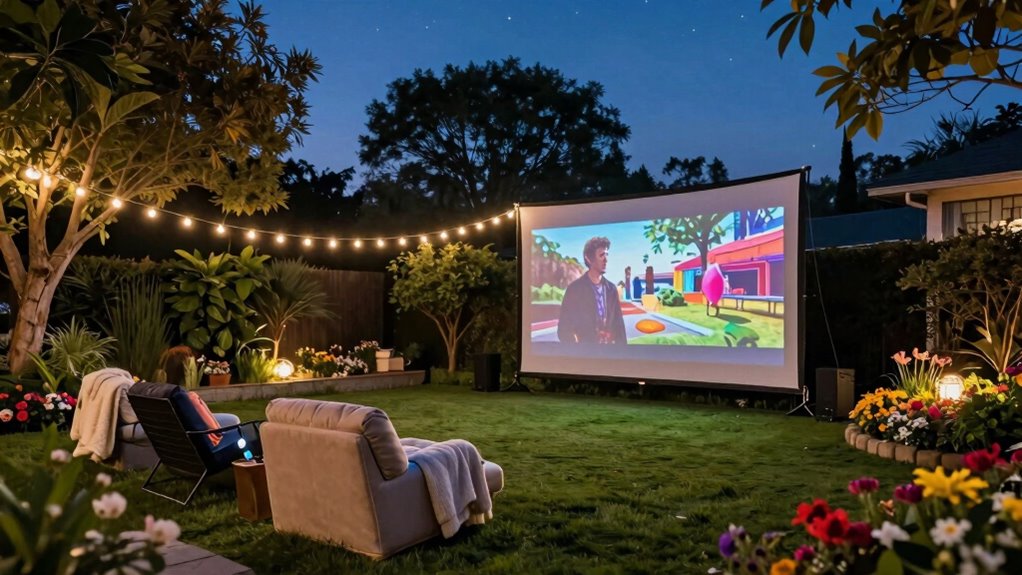 outdoor cinematic entertainment ideas