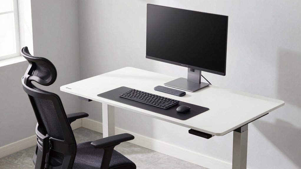 proper desk and monitor height