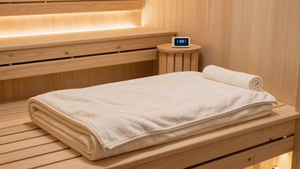 proper sauna blanket placement