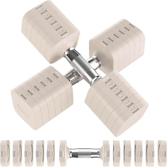 six level adjustable weights