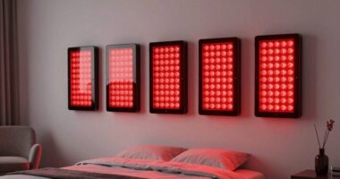 top bedroom red light panels