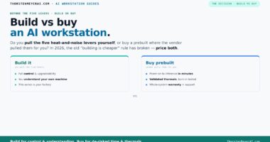 Build vs Buy a Prebuilt AI Workstation